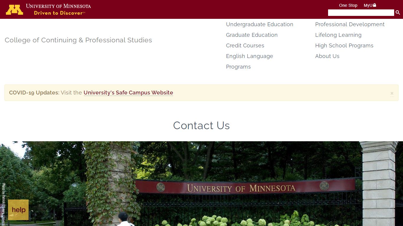 Contact Us | U of M - CCAPS